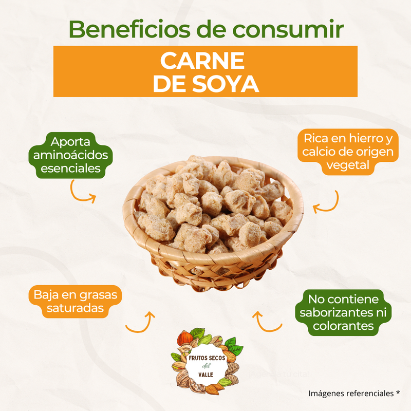 Carne de Soya Color Caramelo - Imagen 2