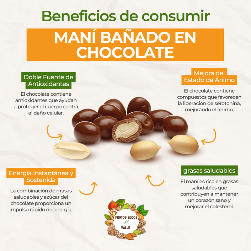 Maní Bañado en Chocolate - Imagen 2